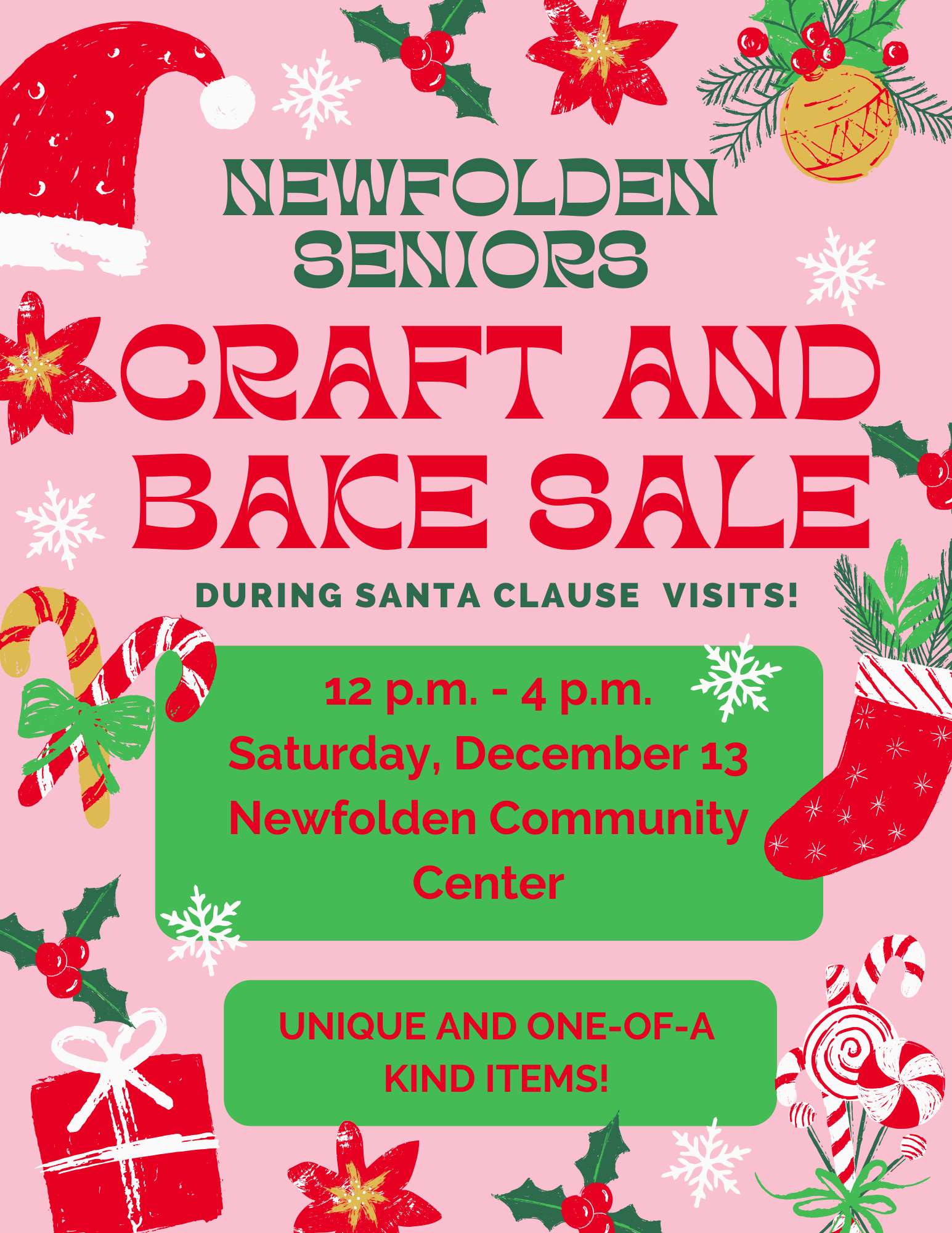 Newfolden Seniors Craft and Bake Sale