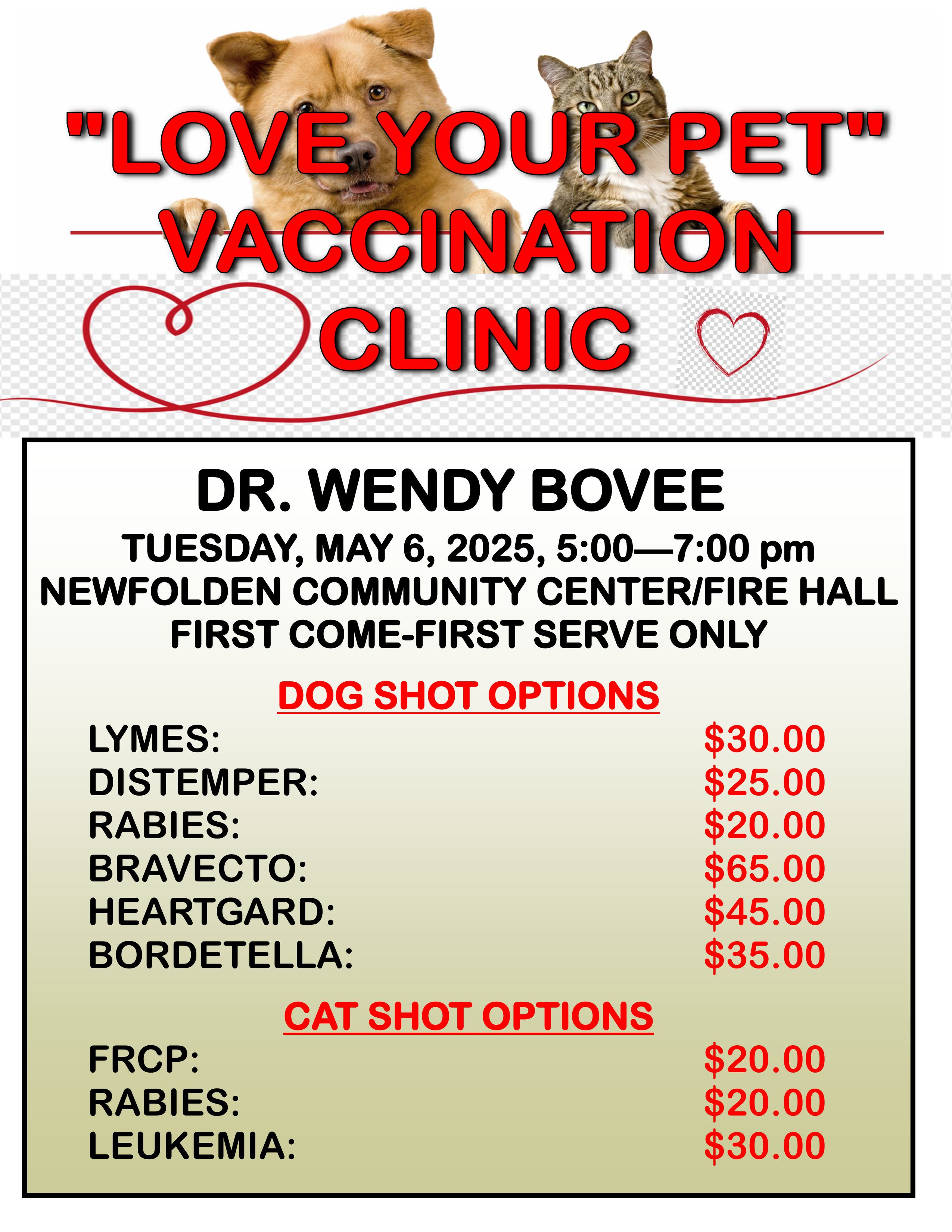 Pet Vaccination Clinic
